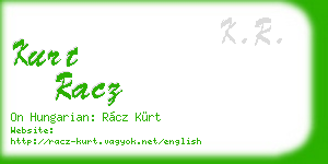 kurt racz business card
